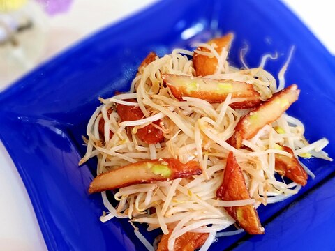 麹生活しましょ☘️さつま揚げともやしの炒め物ꕤ୭*